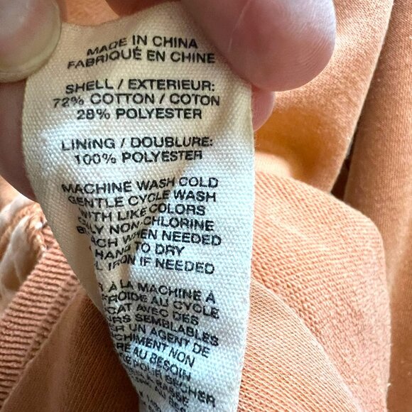 Avec Les Filles Shirt Jacket Shacket Button Down Coat Orange Size Large - Picture 10 of 12